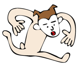 white face sticker #940478