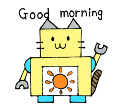 Cat type robot "ROBONEKONYAN" sticker #940687