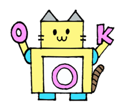 Cat type robot "ROBONEKONYAN" sticker #940692