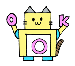 Cat type robot "ROBONEKONYAN" sticker #940692