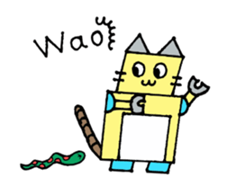 Cat type robot "ROBONEKONYAN" sticker #940693