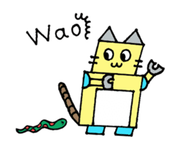 Cat type robot "ROBONEKONYAN" sticker #940693