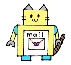 Cat type robot "ROBONEKONYAN" sticker #940695