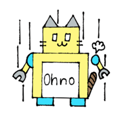 Cat type robot "ROBONEKONYAN" sticker #940697