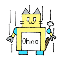 Cat type robot "ROBONEKONYAN" sticker #940697