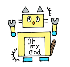 Cat type robot "ROBONEKONYAN" sticker #940698