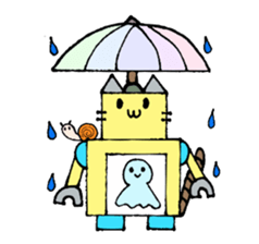 Cat type robot "ROBONEKONYAN" sticker #940699