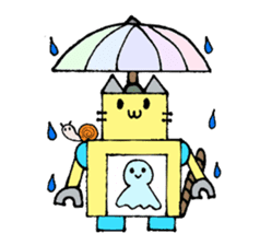 Cat type robot "ROBONEKONYAN" sticker #940699