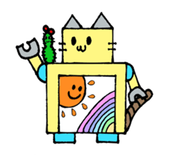 Cat type robot "ROBONEKONYAN" sticker #940700