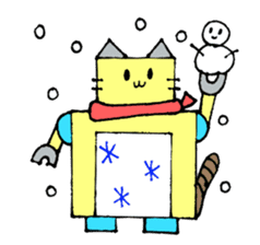 Cat type robot "ROBONEKONYAN" sticker #940701