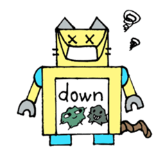 Cat type robot "ROBONEKONYAN" sticker #940702