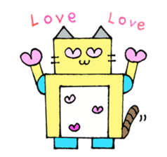 Cat type robot "ROBONEKONYAN" sticker #940703
