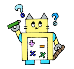 Cat type robot "ROBONEKONYAN" sticker #940704