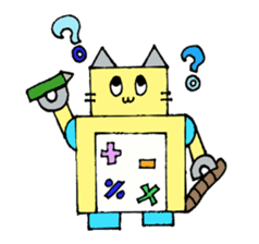 Cat type robot "ROBONEKONYAN" sticker #940704
