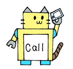 Cat type robot "ROBONEKONYAN" sticker #940705