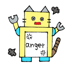 Cat type robot "ROBONEKONYAN" sticker #940707