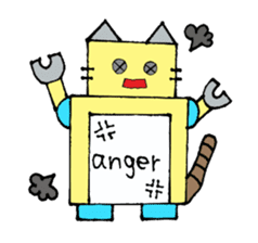 Cat type robot "ROBONEKONYAN" sticker #940707