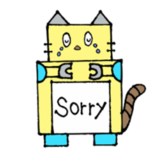 Cat type robot "ROBONEKONYAN" sticker #940708