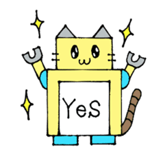 Cat type robot "ROBONEKONYAN" sticker #940709