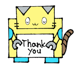 Cat type robot "ROBONEKONYAN" sticker #940710