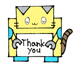 Cat type robot "ROBONEKONYAN" sticker #940710