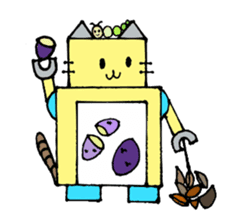 Cat type robot "ROBONEKONYAN" sticker #940711