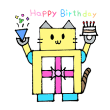 Cat type robot "ROBONEKONYAN" sticker #940712