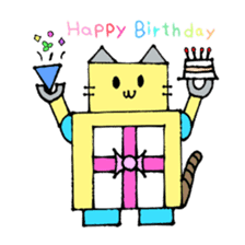 Cat type robot "ROBONEKONYAN" sticker #940712