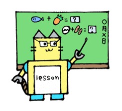 Cat type robot "ROBONEKONYAN" sticker #940713