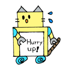 Cat type robot "ROBONEKONYAN" sticker #940718