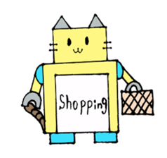 Cat type robot "ROBONEKONYAN" sticker #940720