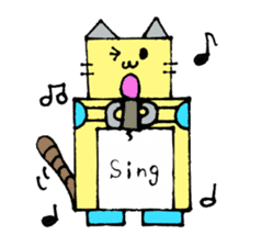 Cat type robot "ROBONEKONYAN" sticker #940721