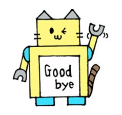 Cat type robot "ROBONEKONYAN" sticker #940722