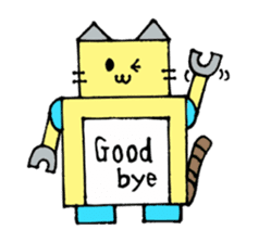 Cat type robot "ROBONEKONYAN" sticker #940722