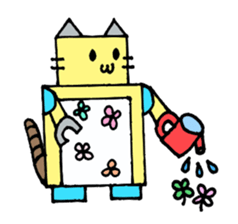 Cat type robot "ROBONEKONYAN" sticker #940724
