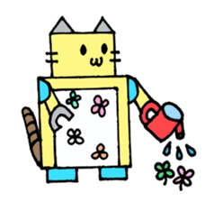 Cat type robot "ROBONEKONYAN" sticker #940724