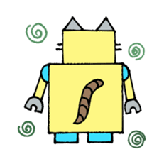 Cat type robot "ROBONEKONYAN" sticker #940725