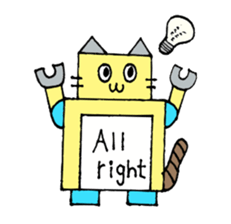 Cat type robot "ROBONEKONYAN" sticker #940726