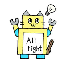 Cat type robot "ROBONEKONYAN" sticker #940726