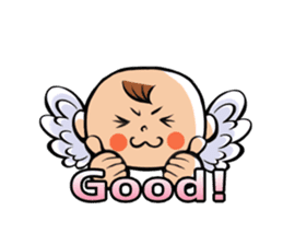 Daddy, please! Cute babies.(English) sticker #941607