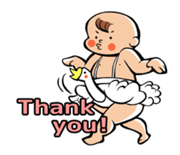 Daddy, please! Cute babies.(English) sticker #941616