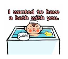 Daddy, please! Cute babies.(English) sticker #941622