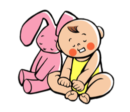 Daddy, please! Cute babies.(English) sticker #941630