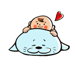 Daddy, please! Cute babies.(English) sticker #941635
