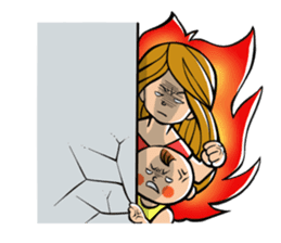 Daddy, please! Cute babies.(English) sticker #941645