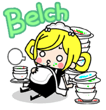 kawaii maid "mirinia." sticker #942434