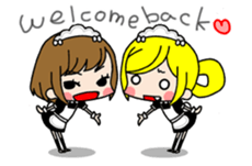 kawaii maid "mirinia." sticker #942440