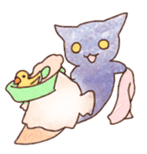 Halo of a cat sticker #943115