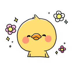 positive chick [english] sticker #943137