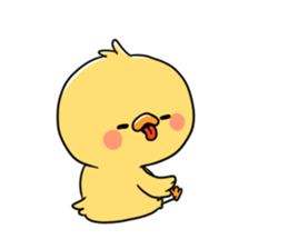 positive chick [english] sticker #943139